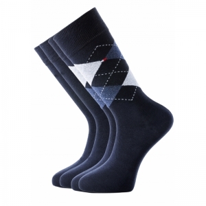  CHECK DARK NAVY